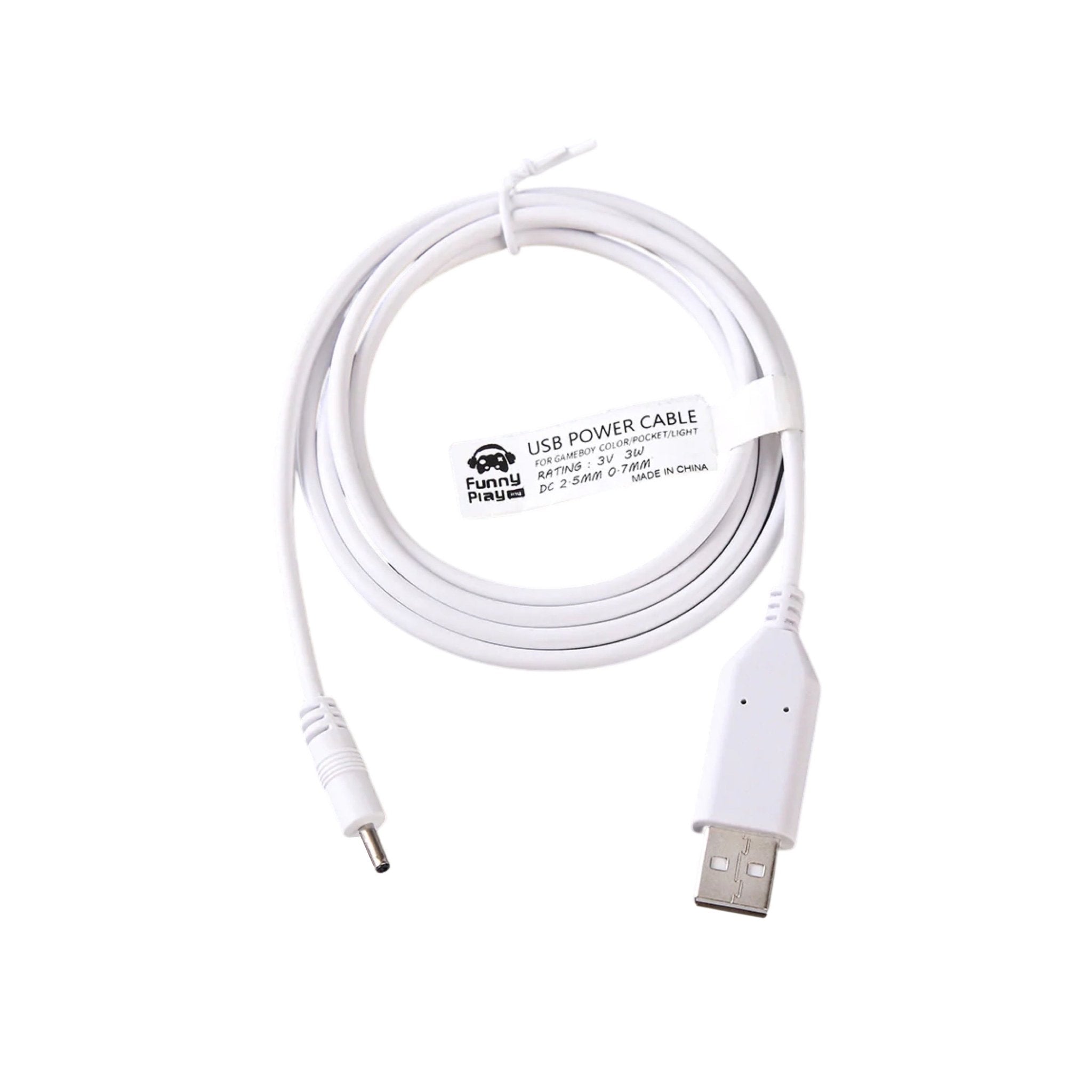 USB power cable for Game Boy Color / Pocket / Light - 3V (GBC GBP GBL) | Funnyplaying - 1